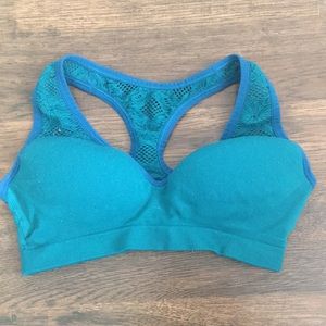 Aqua Blue Sports PINK Bra